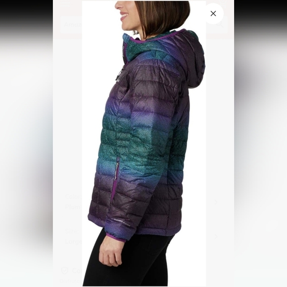 Columbia Women's Voodoo Falls 590 Turbodown Hooded Jacket Blue Plum Sz 2XL - Picture 13 of 15